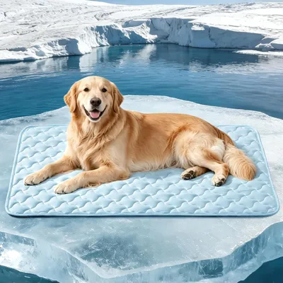 Image de Tapis rafraîchissant pour chien, idéal pour une utilisation intérieure et extérieure, lavable et transportable