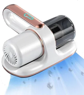 Image de Aspirateur à acariens pour matelas avec lampe UV et filtre HEPA - Élimine 99,99 % des acariens