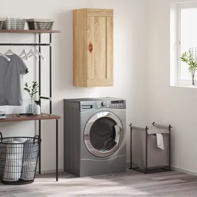 Produktbild von The Living Store Wandschrank Sonoma-Eiche 34,5x34x90 cm Holzwerkstoff