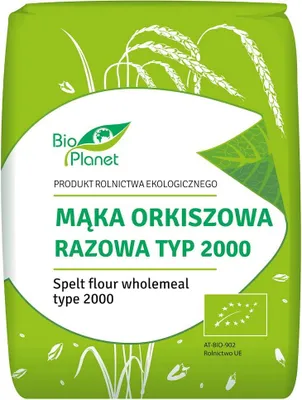 MĄKA ORKISZOWA RAZOWA TYP 2000 BIO 1 kg - BIO PLANET