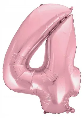 Obrázok produktu pre BALÓN, 100 cm, svetloružová farba, 4 kusy, balenie