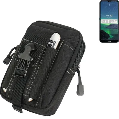 Produktbild von K-S-Trade Gürtel Tasche kompatibel mit Nokia 1.4 Gürteltasche Holster Schutz Hülle Handy Hülle Smartphone outdoor Handy-Hülle schwarz