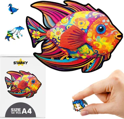 Zdjęcie produktu dla Puzzle drewniane dorosłych dzieci zwierzęta układanka prezent upominek