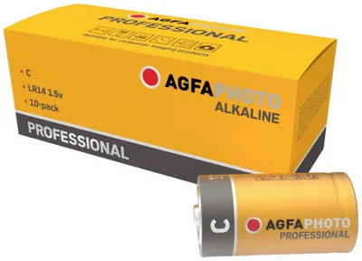 Produktbild von AgfaPhoto Batterie Alkaline Professional -C Baby 10St.