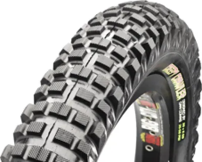 A close-up view of a bicycle tire.