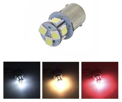 Obrázok produktu pre LED žiarovky, 22 SMD, BA15S 1156 (P21W), BAU15S 1156 (PY21W), 12 V, biele, oranžové alebo červené svetlo