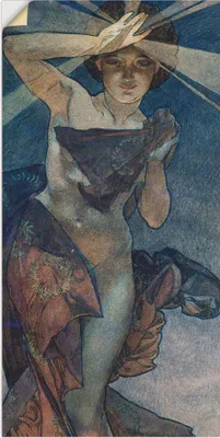 Produktbild von ARTland Wandbild, selbstklebend Sterne Der Morgenstern 1902 Größe: 50x100 cm