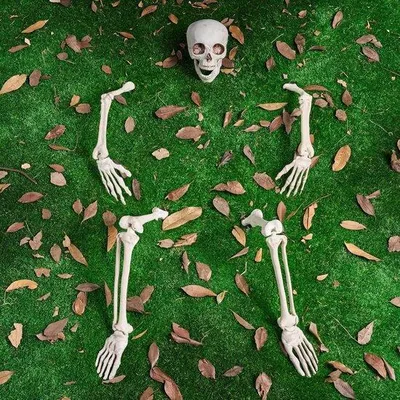 Obrázek produktu pro Kostlivé sloupy v životní velikosti – realistické zahradní sloupy – halloweenské zahradní dekorace
