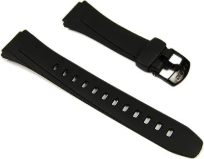 Produktbild von Casio Ersatzband Uhrenarmband Resin schwarz 18mm W-752, W-755, W-753