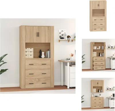 Produktbild von vidaXL Highboard Sonoma-Eiche Holzwerkstoff - Sideboards