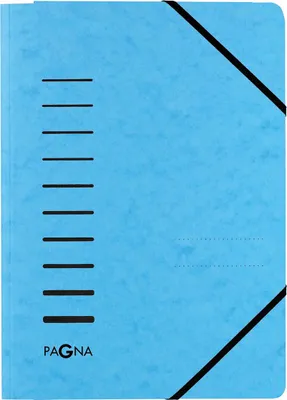 Produktbild von Gummizugmappe - A4 150 Blatt Presssan hellblau. Packung mit 25 Stück