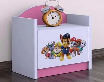 Immagine prodotto di BDW comodino camera dei bambini, supercani, comodino, rosa