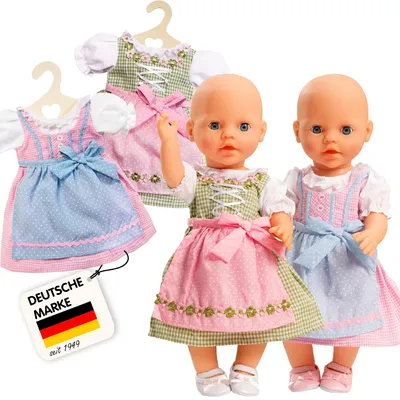 Zdjęcie produktu dla Lalki dirndl, rozmiar 35 - 45 cm, asortyment