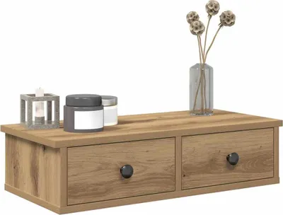Produktbild von "im  " Wandregal mit Schubladen Artisan-Eiche 60x28x15cm Holzwerkstoff - Wandregale CC24508