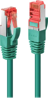 Produktbild von Lindy 47746 Netzwerkkabel Grün 0,5 m Cat6 S/FTP (S-STP)