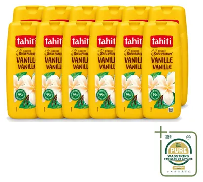 Produktbild von 12 x Tahiti Douchegel Vanille - 315 ml - Vorratspackung - 12 Stücke