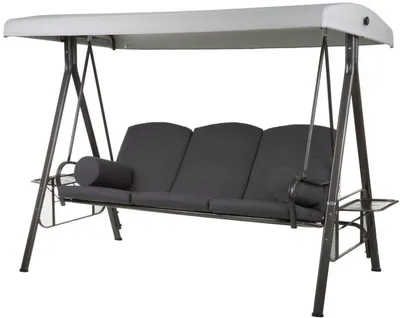 Produktbild von DAJAR Salerno, Gartenbank, 3-sitzig, Anthrazit, Artikelnummer: 480372