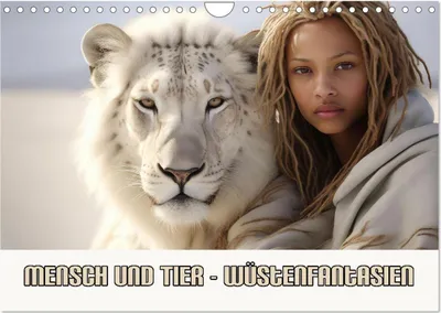 Produktbild von Mensch und Tier – Wüstenfantasien (Wandkalender 2026 DIN A4 quer), CALVENDO Monatskalender