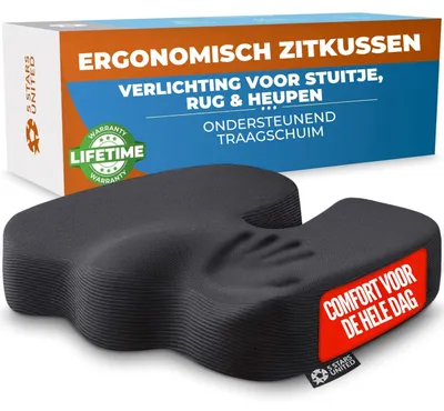 Zdjęcie produktu dla Ergonomiczna poduszka siedziska z pianki memory do krzesła biurowego