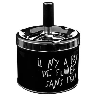 Produktbild von Aschenbecher aaron d.9,5cm metall - Atmosphera créateur d'intérieur