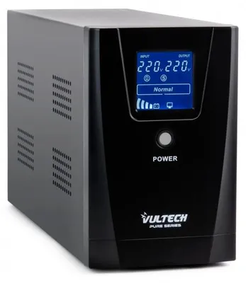 Image de Vultech UPS1000VA-PURE alimentation d'énergie non interruptible Interactivité de ligne 1 kVA 800 W 3 sortie(s) CA