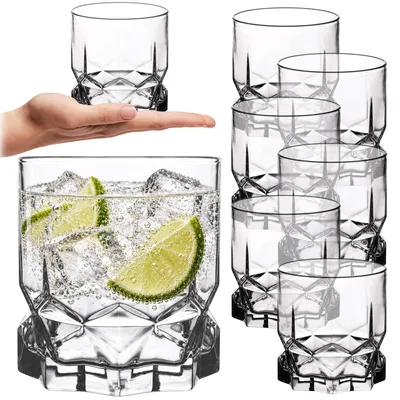 Zdjęcie produktu dla KADAX 6x Szklanki Do Napojów Drinków Soku 325ml Szklanka Komplet Literatki
