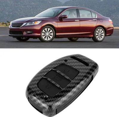 Obrázok produktu pre kryt krytu diaľkového ovládača s 3 tlačidlami z uhlíkových vlákien, príslušenstvo, vhodné pre HYUNDAI Tucson