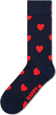 Image de Happy Socks Chaussettes unies - Love, Saint-Valentin, boîte cadeau Heart Socks Navy 36-40