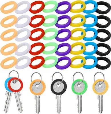 Image de Douilles pour clés, 40 pièces, 8 couleurs