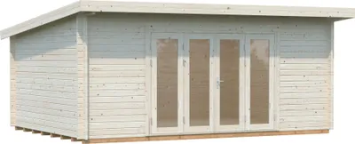 Produktbild von Palmako Gartenhaus Lea 19,4 m² - 44 mm Transparent tauchimprägniert