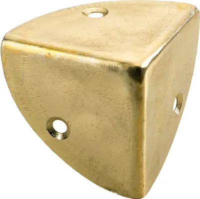 Produktbild von Hettich Kistenecke 45 x 45 x 45 mm vermessingt - 1 Stück
