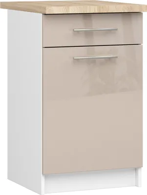 Zdjęcie produktu dla AKORD Furniture Factory KS0POLIBIACAPPOLS5005, 1 drzw., 2 pół., Biały, Drzwi na zawiasach, 16 mm, 1 szuf.