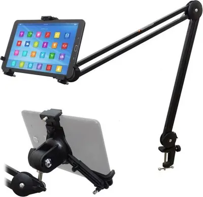 Produktbild von K&M 19790 Tablet-PC-Halter mit Gelenkarm Schwarz