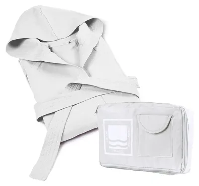 Productafbeelding van Solidchoice - Microvezel Badjas met Capuchon voor Dames en Heren