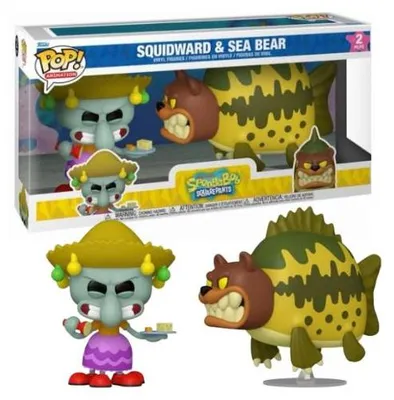 Image de POP Pack 2 figurines Bob l'éponge, Squidward et Sea Bear