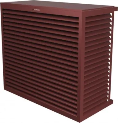Produktbild von DECOCLIM Aluminium Schutzgehäuse RAL8012 Größe XL, Innenmaße: H 1200 x W 1310 x D 650-800 mm (Tiefe anpassbar)