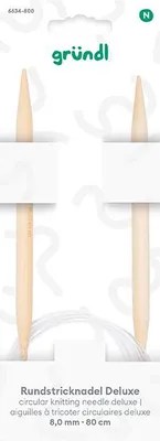 Produktbild von Gründl Rundstricknadel Deluxe 8 mm 80 cm