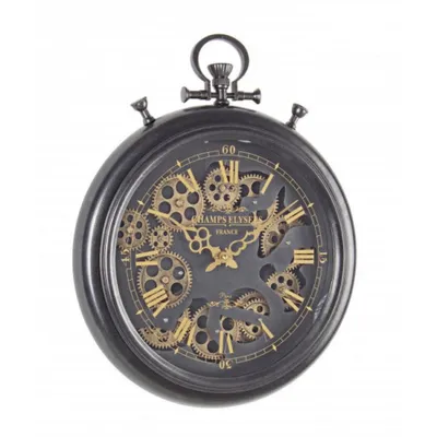 Image de Horloge murale de cuisine Horloge murale décorative Chiffres romains Salon Rétro Vintage