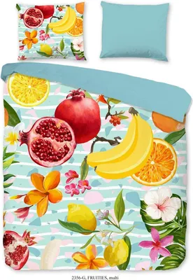 Productafbeelding van Good Morning Dekbedovertrek Katoen Fruities - multi 240x200/220cm
