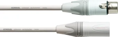 Immagine prodotto di Cordial XLR/XLR, 5 m, XLR (3 pin), maschio, XLR (3 pin), femmina, 5 m, bianco