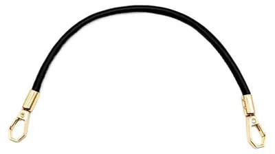 Productafbeelding van Handgrepen - 2 stuks, 60 cm, Polyurethanleer met karabijnhaak - Vervangingshandgrepen voor handtassen en schoudertassen - Zwart