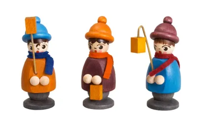 Produktbild von Miniaturfiguren 3 Laternenkinder bunt Höhe 5cm NEU