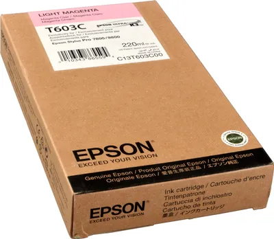 Productafbeelding van Epson UltraChrome T603C inktpatroon - Lichtmagenta - Inktjet