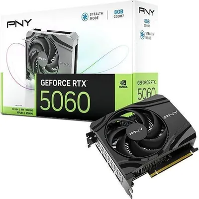 Image de PNY RTX5060 Single Fan             8GB GDDR7 3xDP,1xHDMI