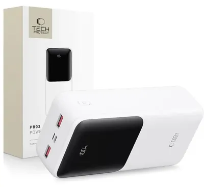 Zdjęcie produktu dla Tech-Protect Pb03 Power Bank 30000Mah 22.5W White