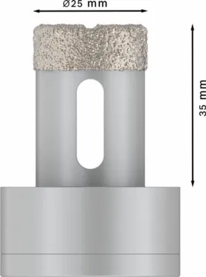 Produktbild von PRO Ceramic dry Trockenbohrkrone, 25 x 35 mm, X-Lock