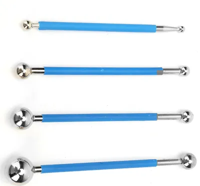 Zdjęcie produktu dla 4Pcs Podwójna stalowa kulka prasowana Ceramiczna zaprawa podłogowa Klej Skrobak Narzędzia budowlane