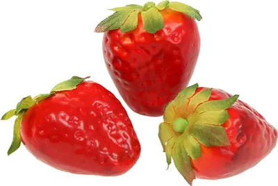 Produktbild von Täuschend echte künstliche Erdbeeren für Dekoration und Basteln, 12 Stück