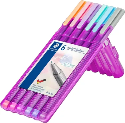 Produktbild von Fineliner triplus ca. 0,3 mm Pastellfarben VE=10x6 Stück