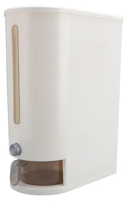 Reisspender 10 kg, PP, luftdicht, mit Becher, weiß
